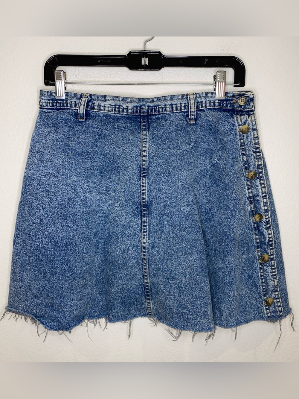 Vintage Cherokee Denim Skirt Women's 16 Button Closure Country Western USA Made